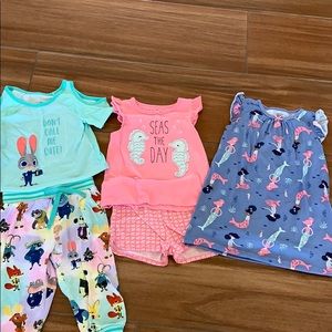 Toddler girl pjs set